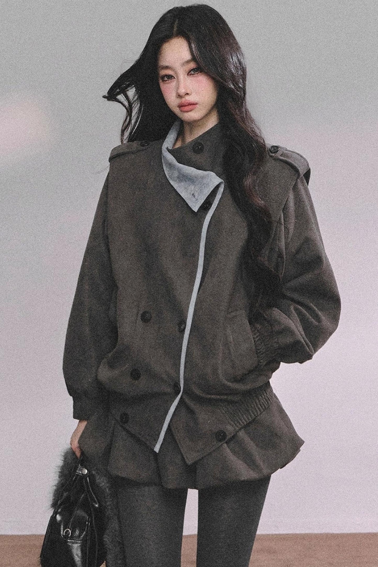 French Autumn Blazer Suit Set-Up