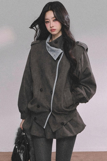 French Autumn Blazer Suit Set-Up