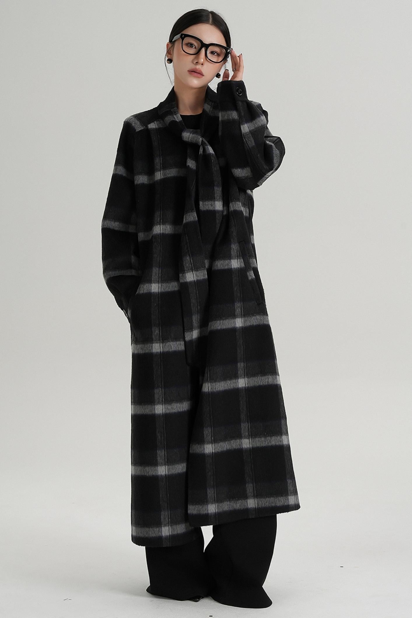 Temperament Woolen Long Coat