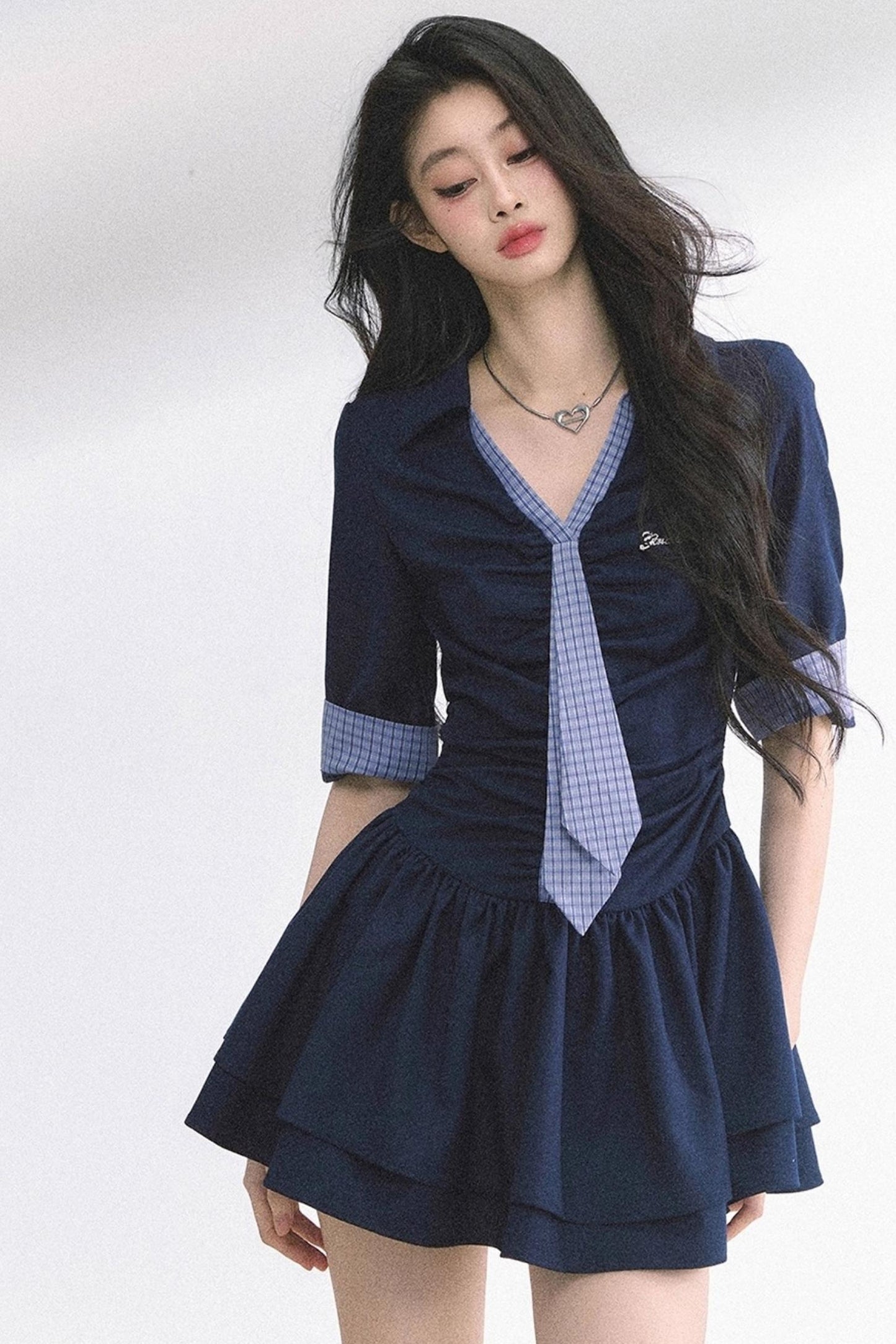 Royal Plaid Dress