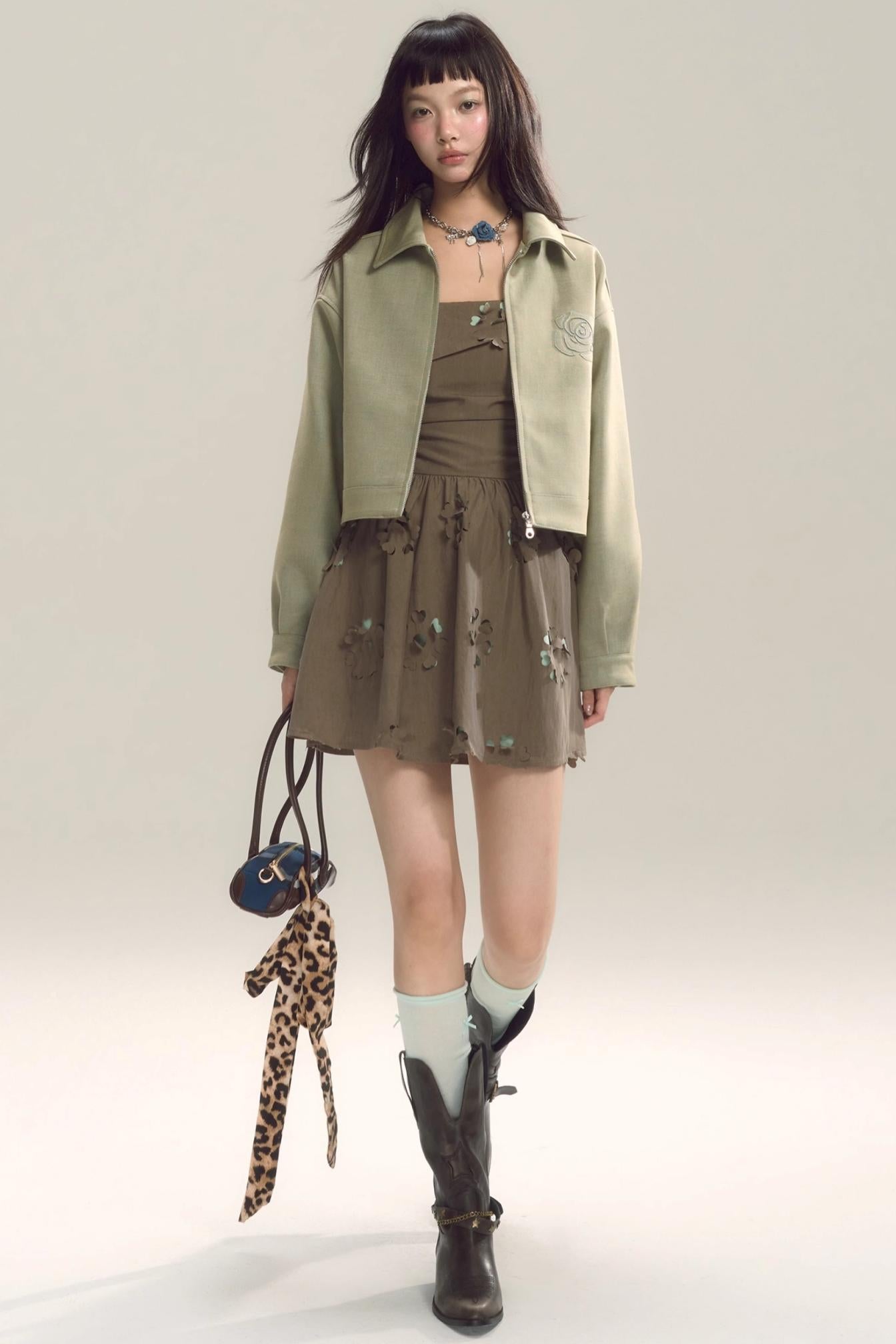 Coastal Floral Halter Dress