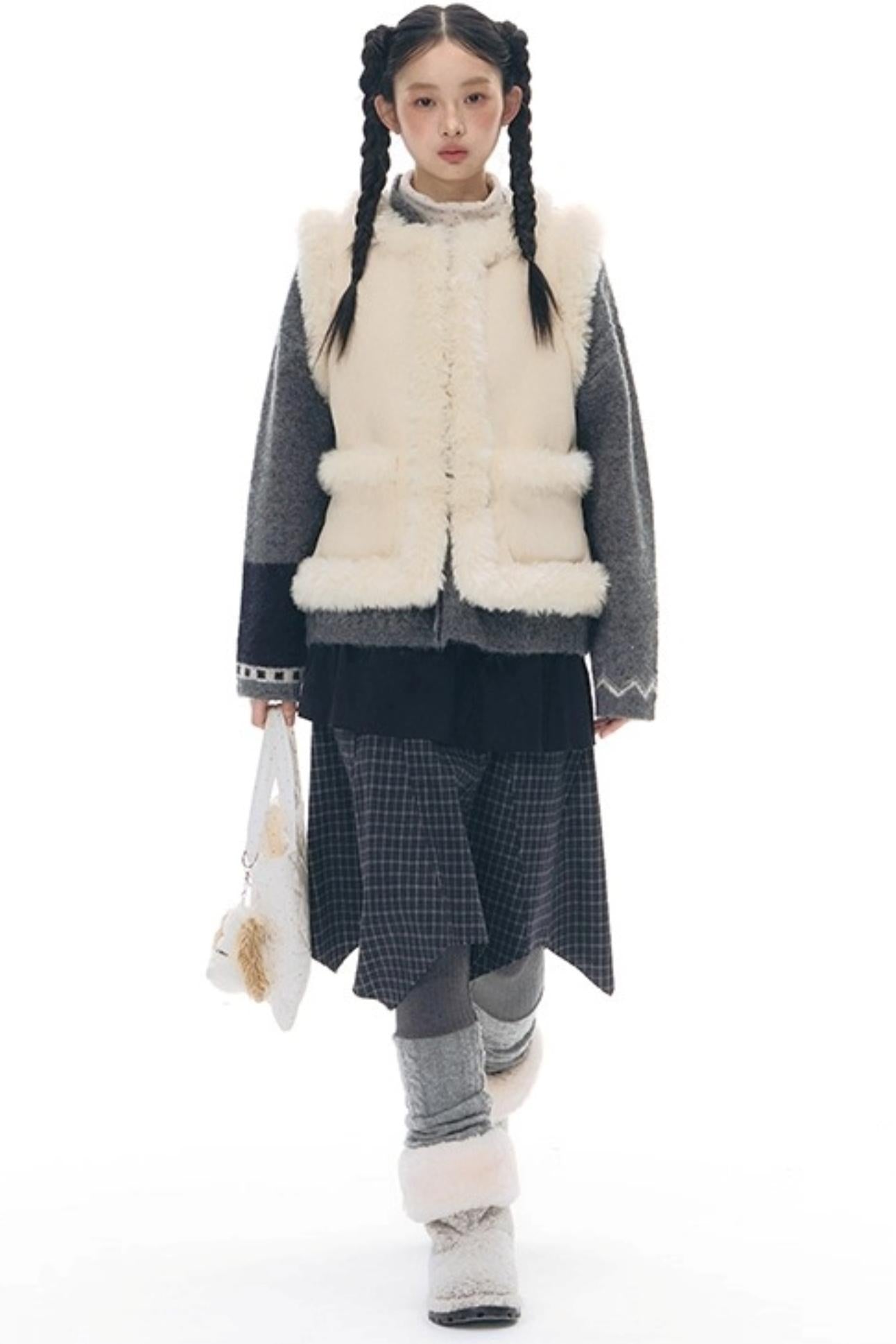 Vintage Reversible Suede Vest Jacket