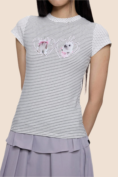Animal Stripe Tee