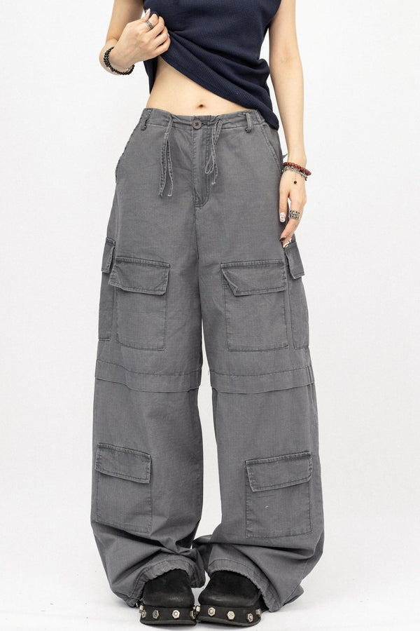 Retro Multi-Pocket Work Pants