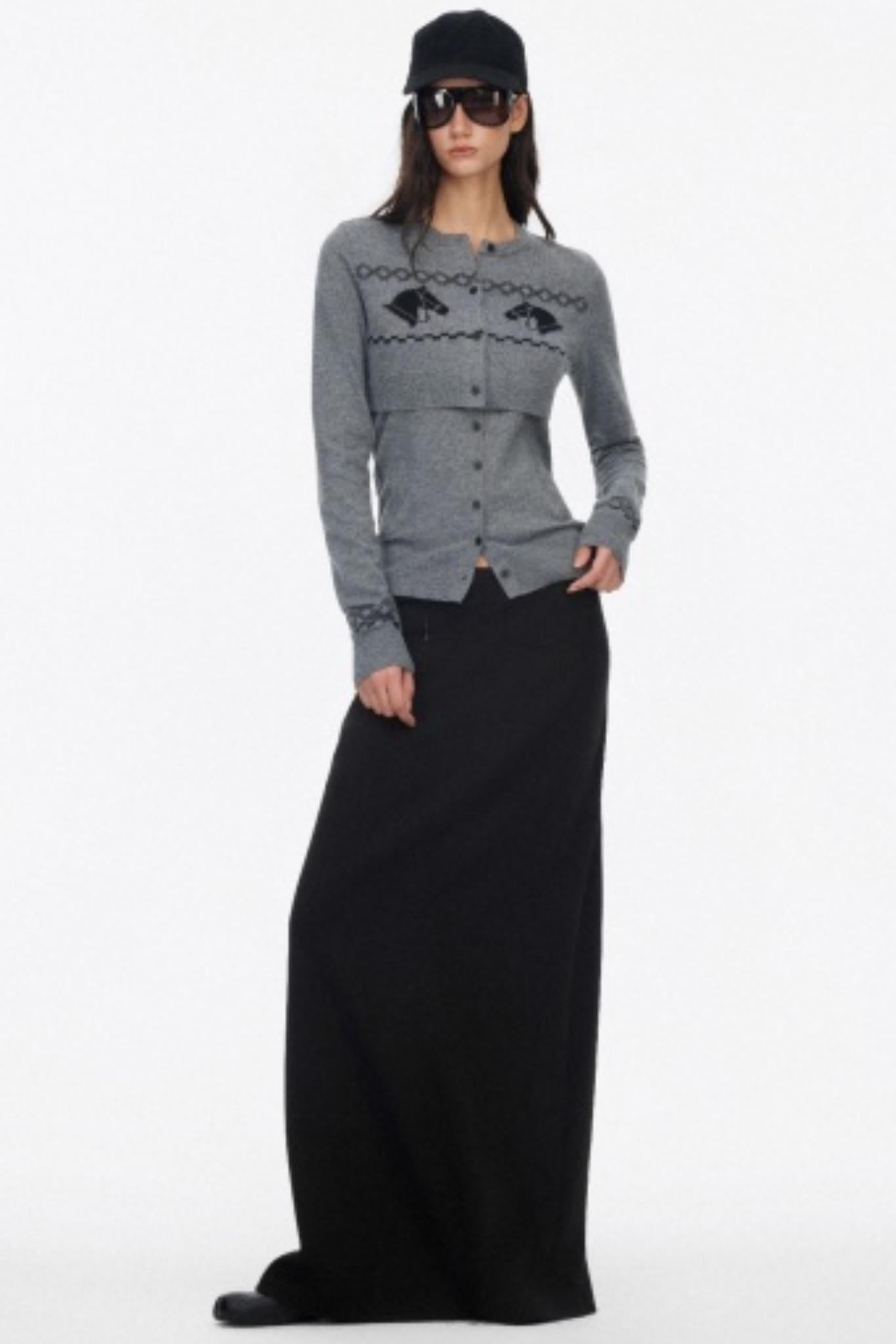 Wool Knit Two Piece Slim Jacket