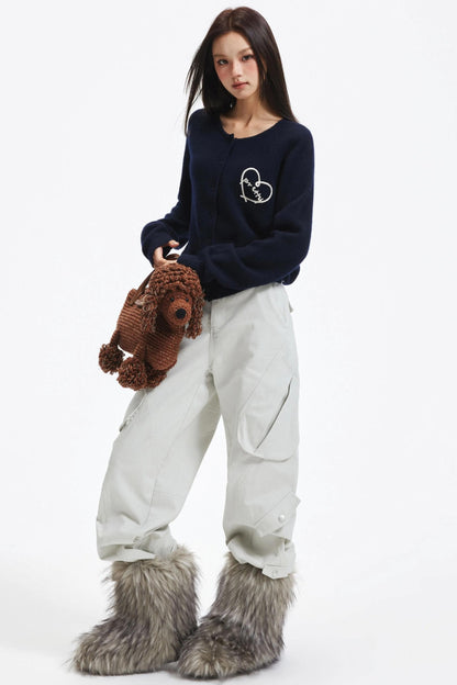 Retro Wool Knitted Cardigan