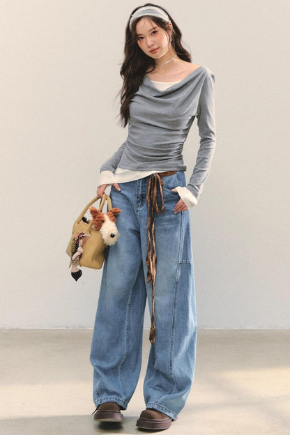 Swing Slim Fit Patchwork T-Shirt