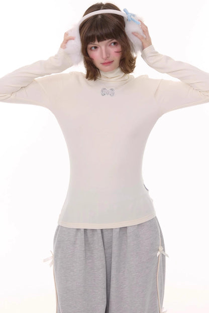 Autumn Retro High Neck Knitted Top