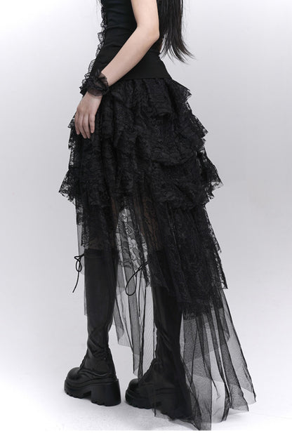 Gothic Lace Halter Skirt