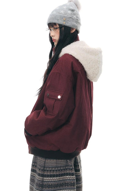 Vintage Red Cotton Jacket