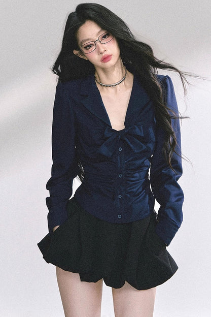 White Moonlight V-Neck Shirt