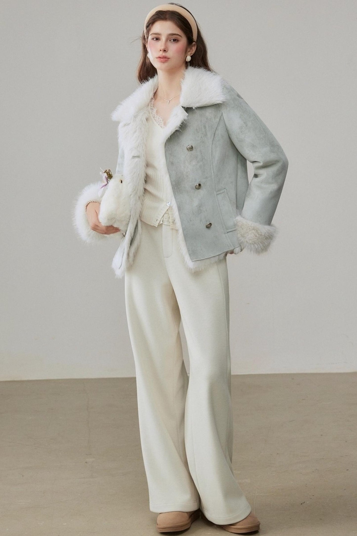 Loose Lapel Thickened Warm Jackets