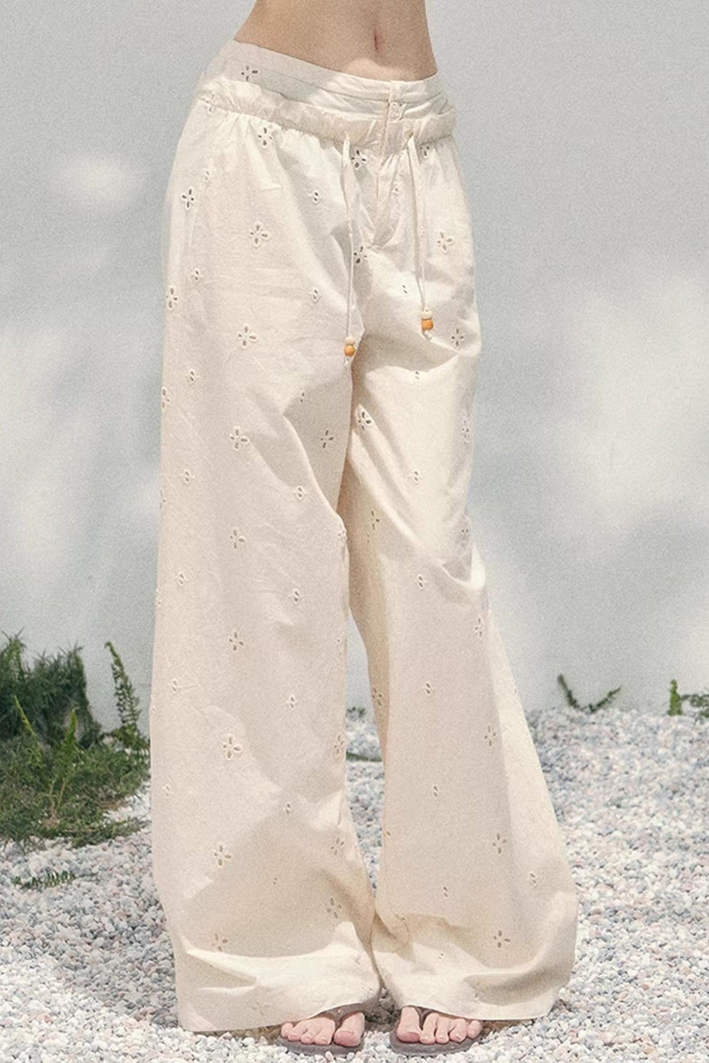 Light Mist Wide-Leg Pants