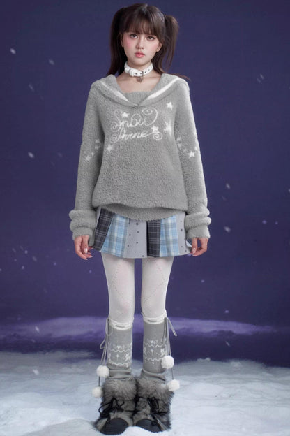 Sweet Gray Sailor Sweater