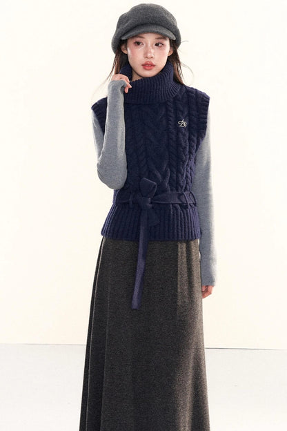 Vintage Cable Knit Vest