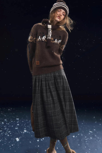 Fun Spinning Pony Jacquard Sweater