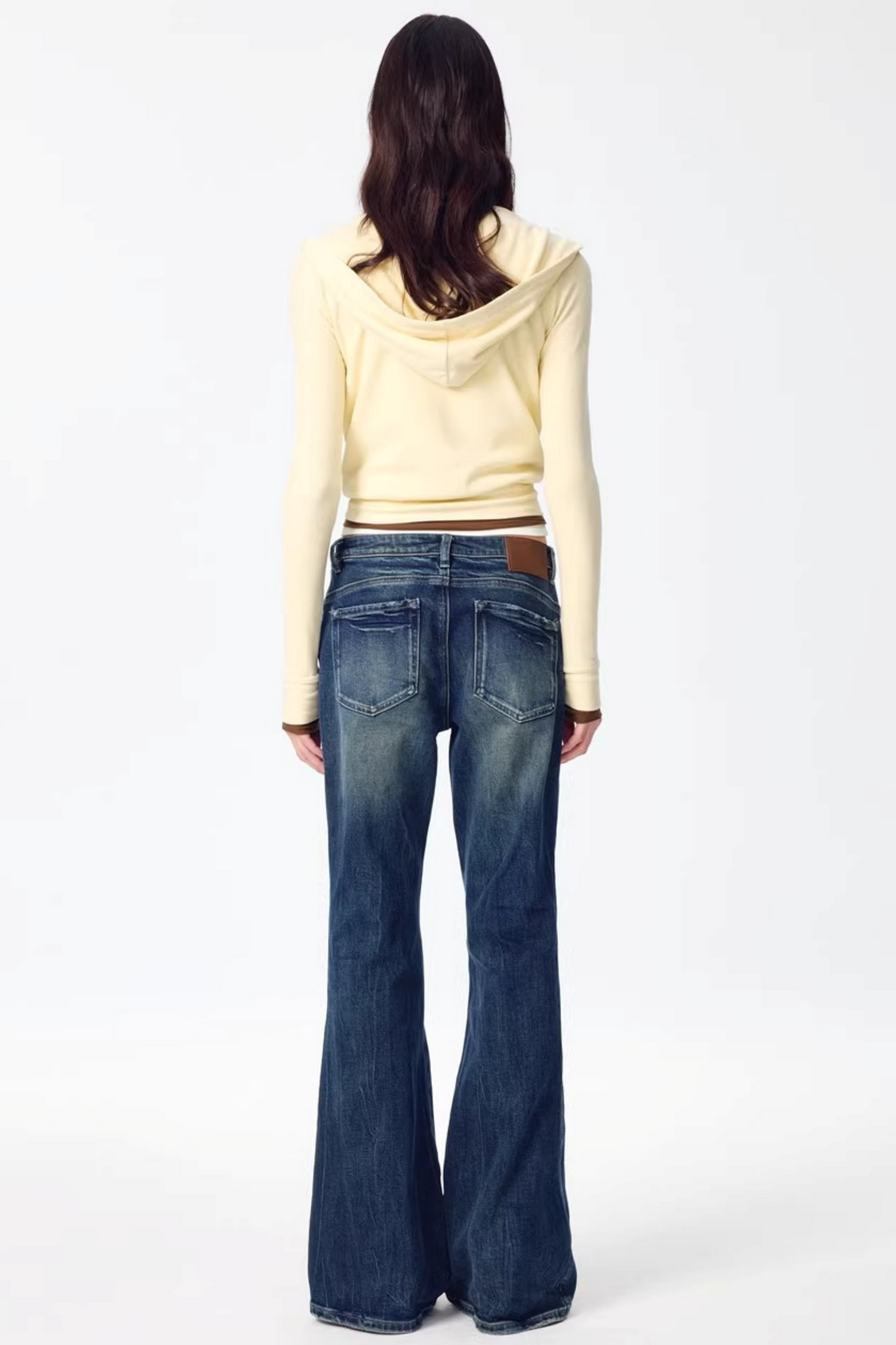 Retro Washed Flared Jeans