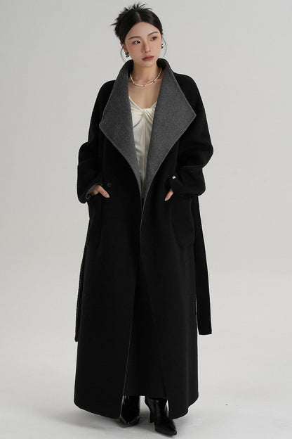Stand-Up Wool Coat