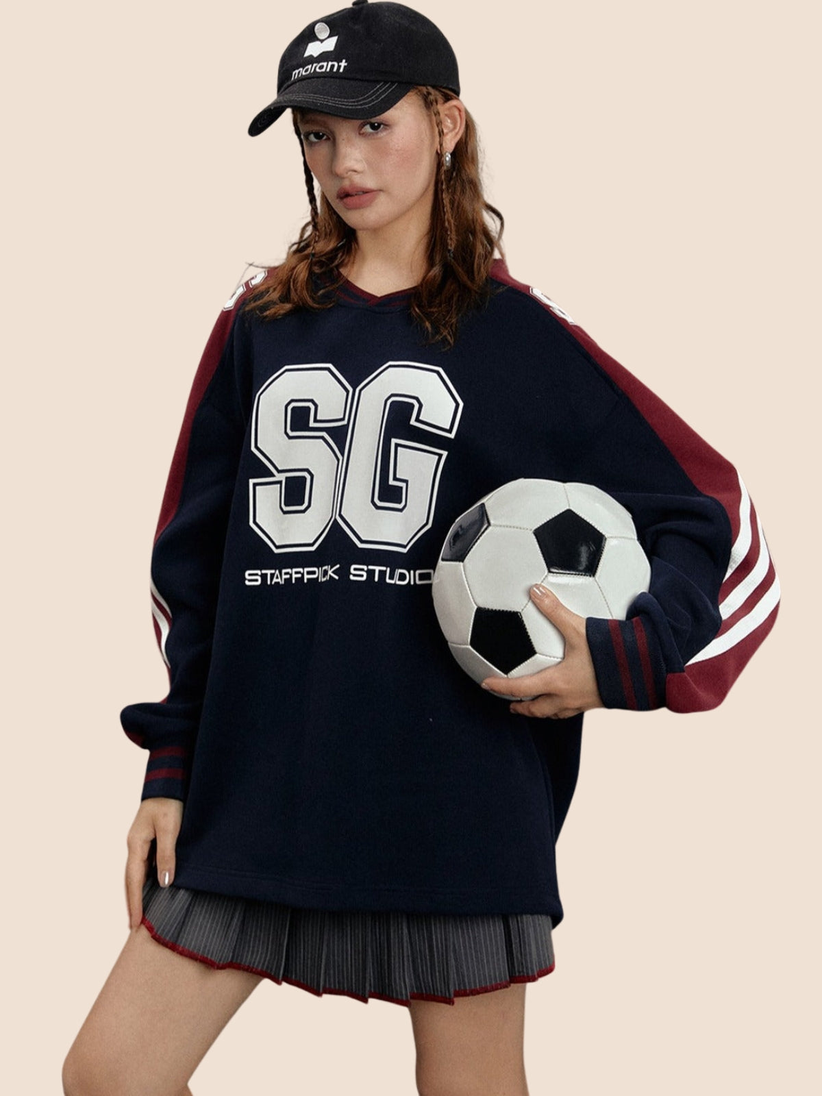 Retro Sporty Pullover Top