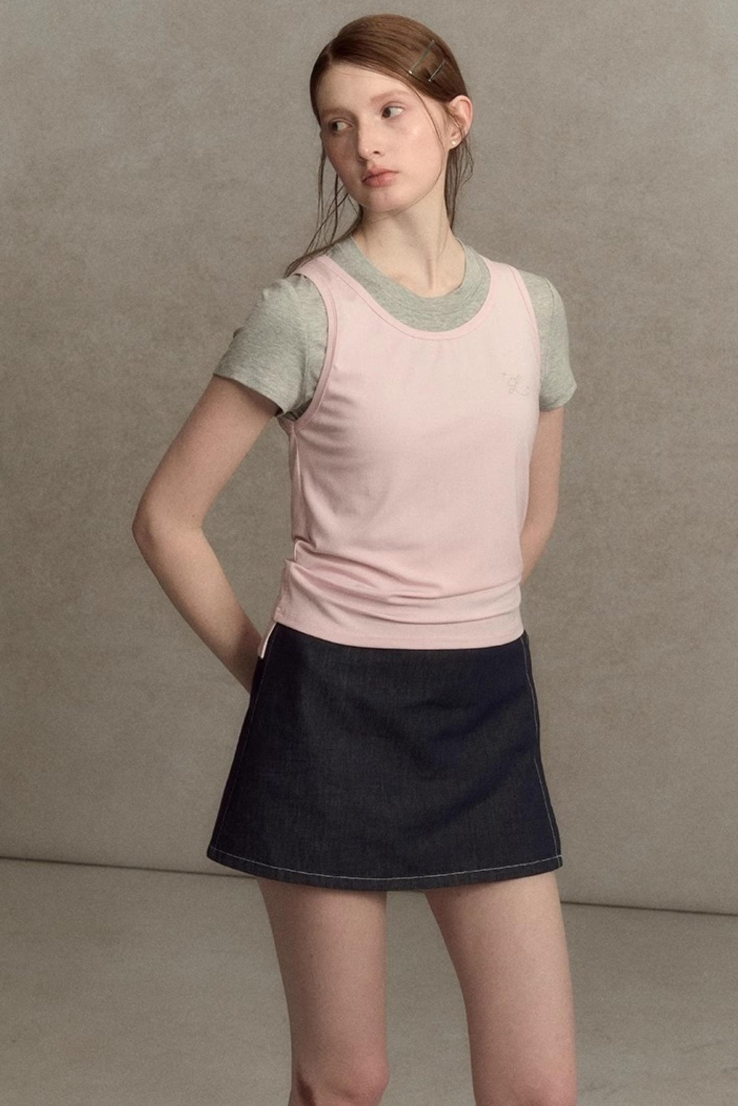 Slim Fit Two-Piece Tee