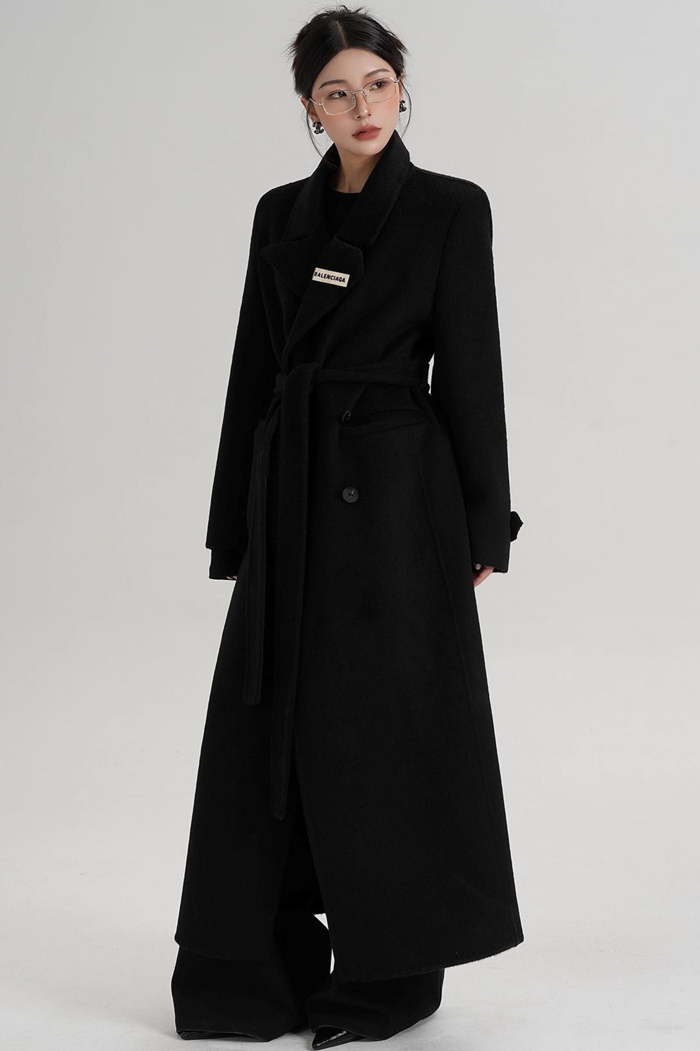 Temperament Long Wool Coat