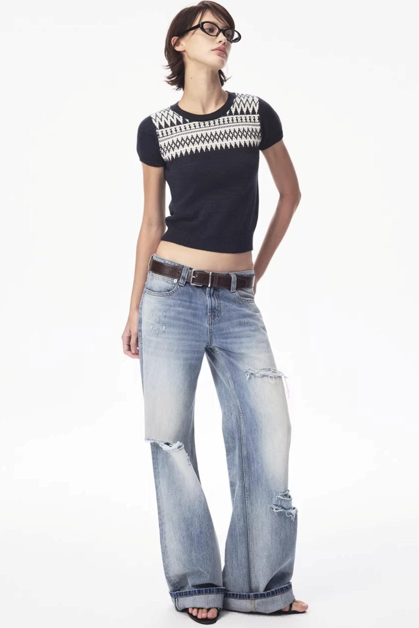 Wool Fair Isle Knit Set-Up