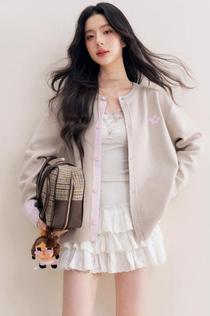 Romantic Patchwork Sweater Cardigan