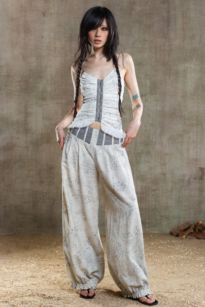 Retro Fishbone Pants