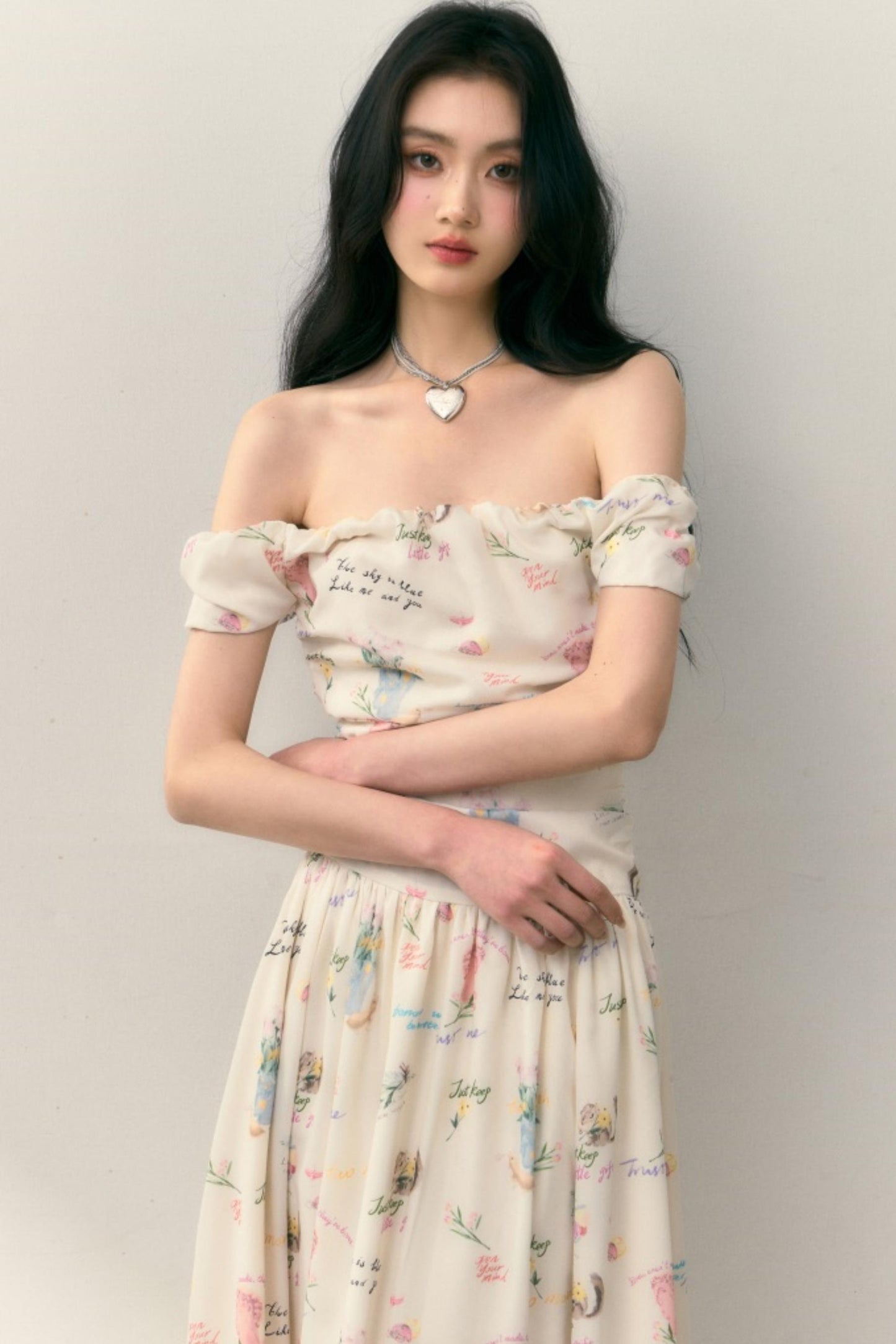 One-Shoulder Pleated Summer Dress