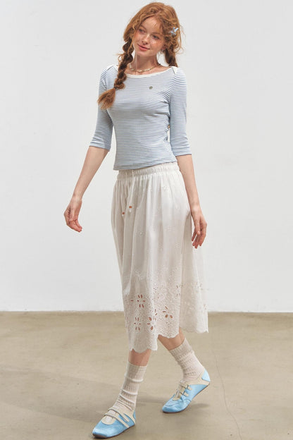 Envelope Striped Slim Top