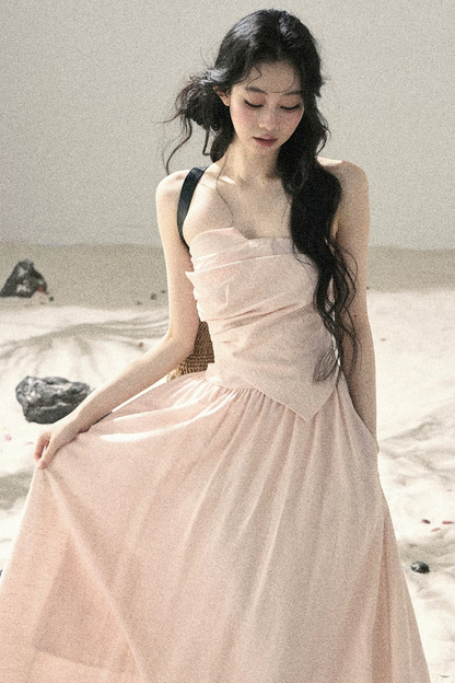 Cloud-Like Strapless Summer Dress