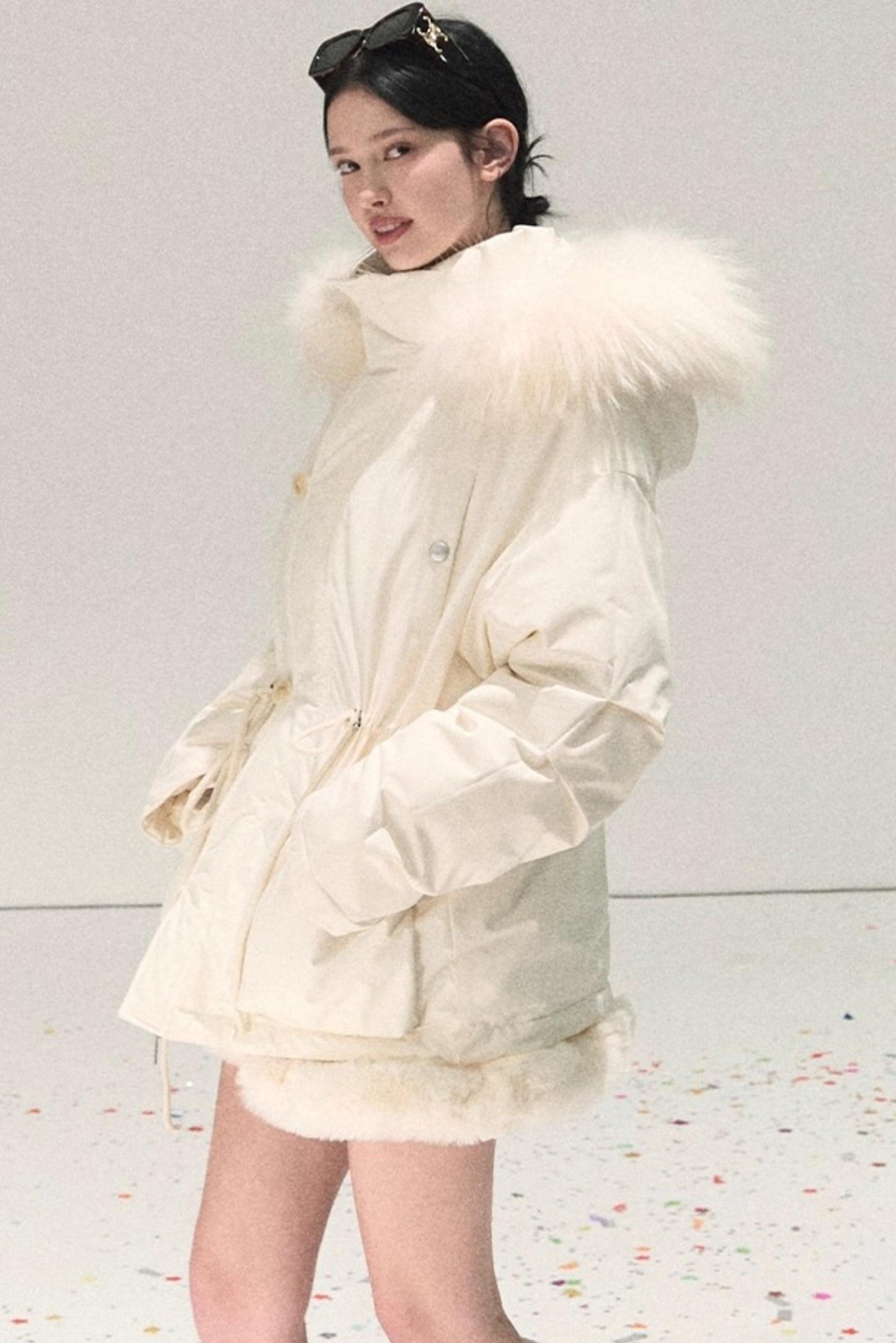 Snowfall Lace Knitted Dress