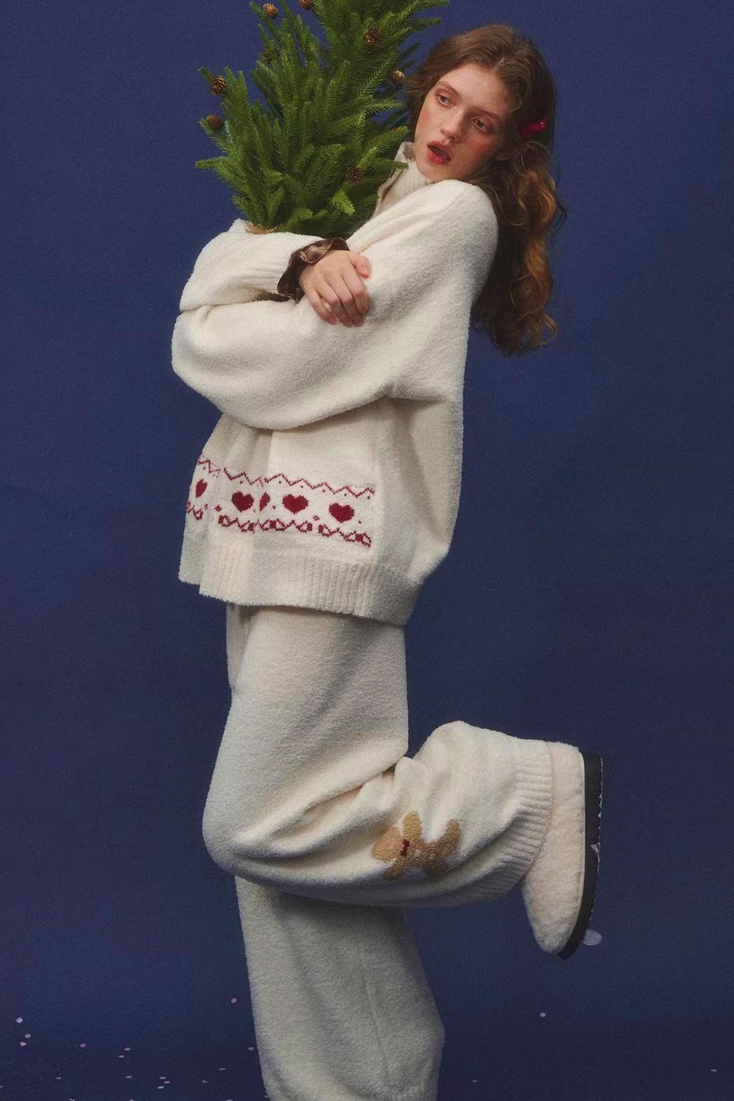 Gingerbread Fair Isle Knit Sweater Set-Up