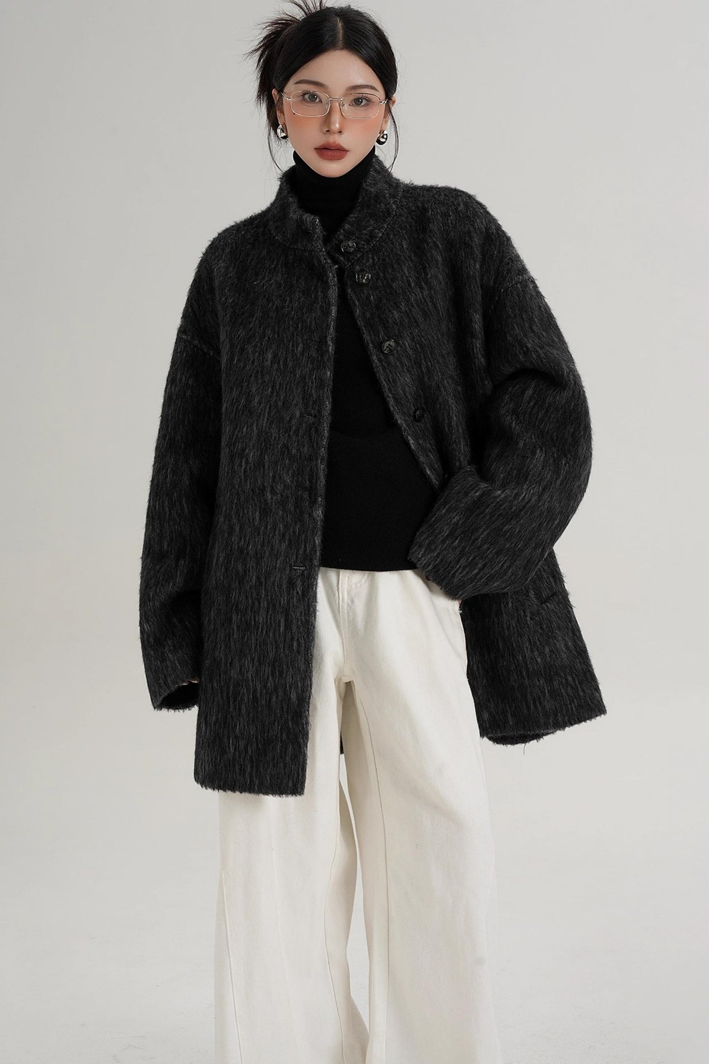 Elegant reversible Wool Coat