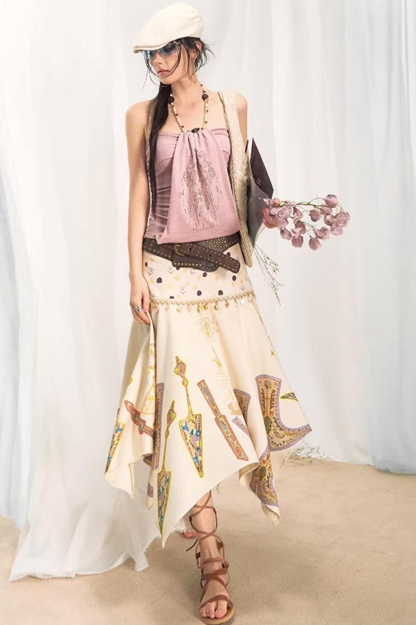 Tannite Shell Tassel Skirt
