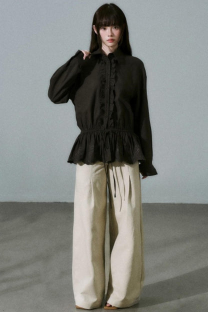 Laser Cut Tencel Shirt