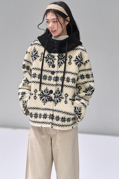 Thickened Hooded Fleece Jacket