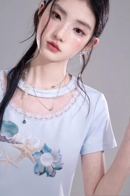 Oceanic Round Neck Tee