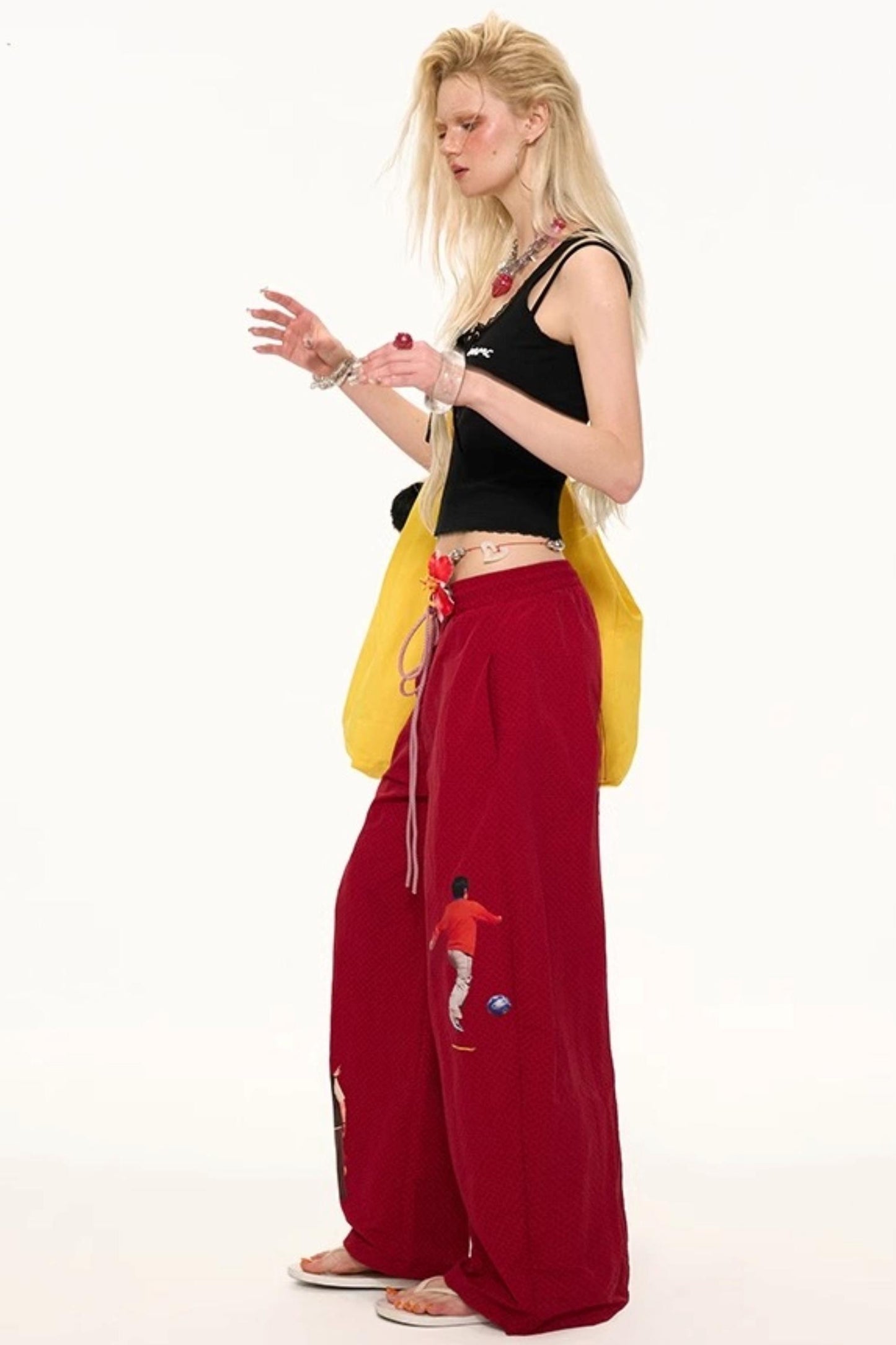 Summer Polka Dot Wide Leg Pants