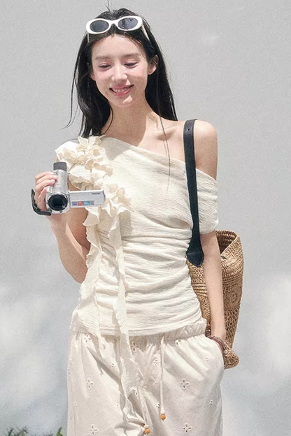 Light Whisper Ruffled Blouse