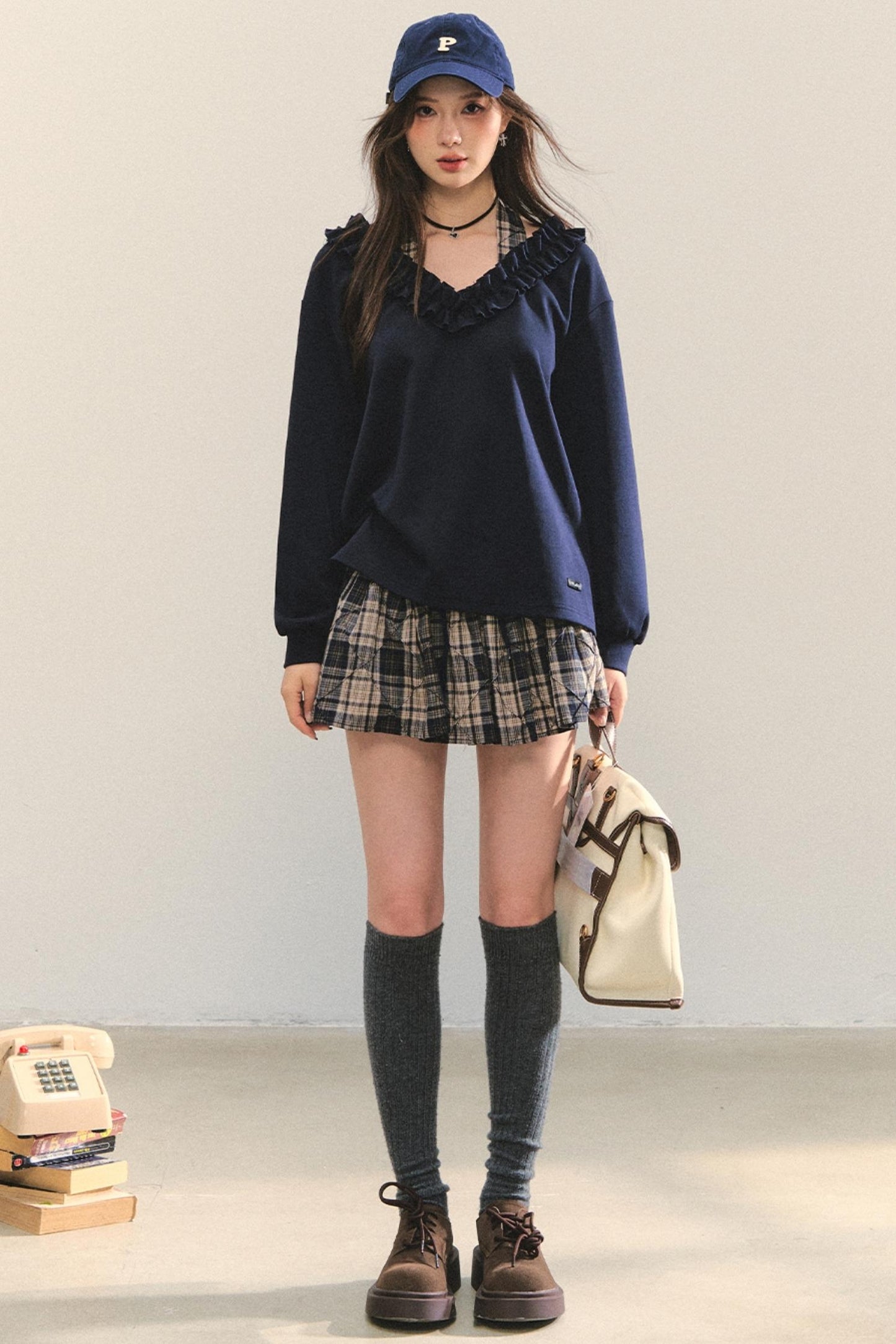 Plaid Two-Piece Set-Up