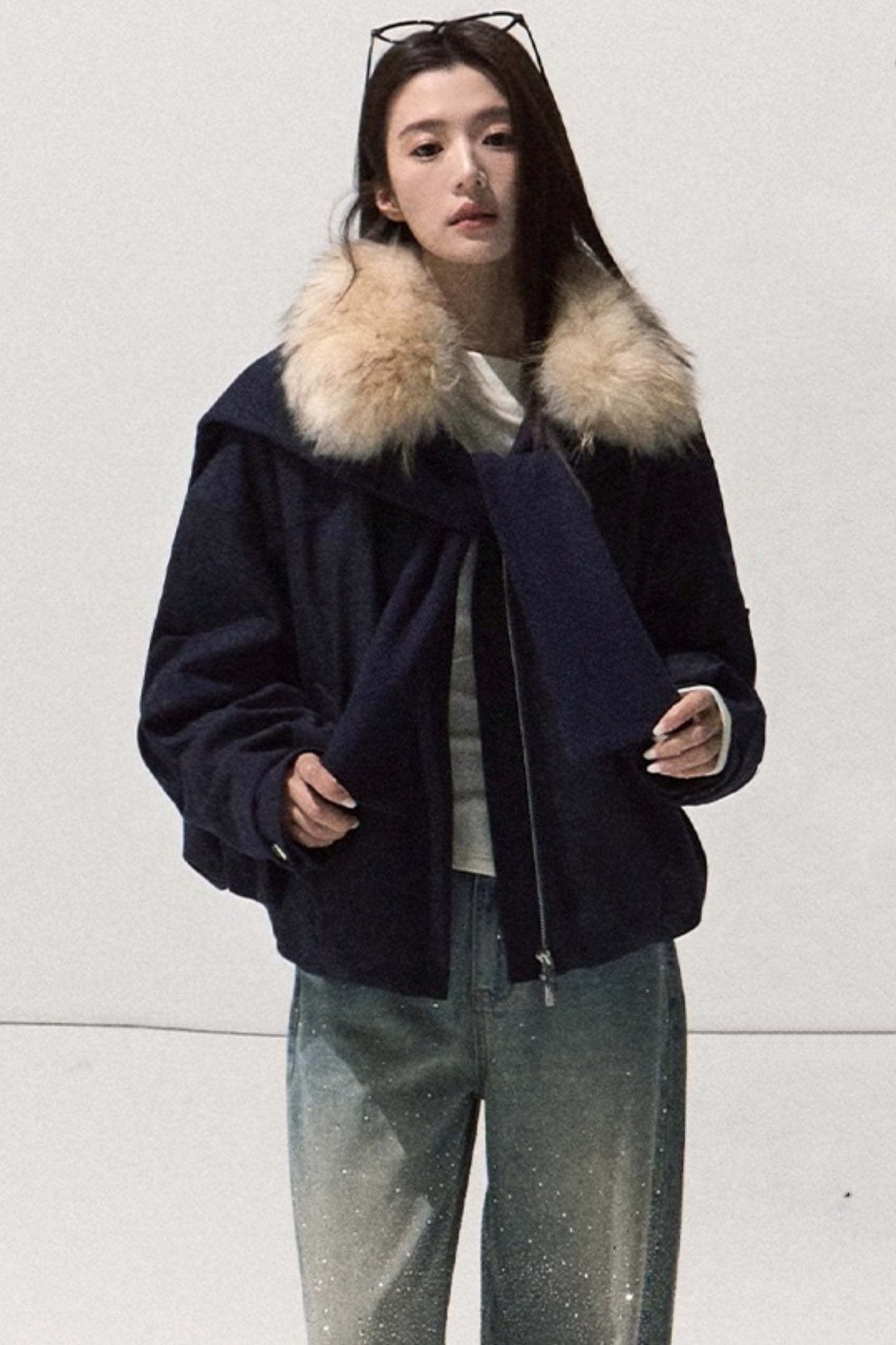 Wrap-Around Knit Sweater