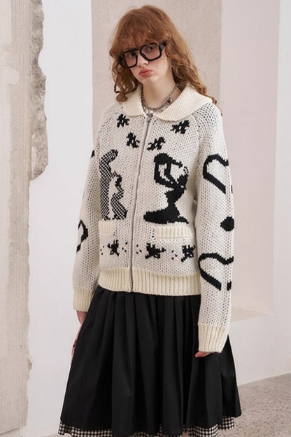 Warm Yarn Knitted Cardigan