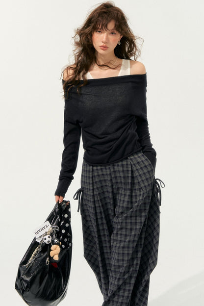 Loose Drape Straight Pants
