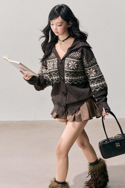 Fair Isle Duffle Cardigan