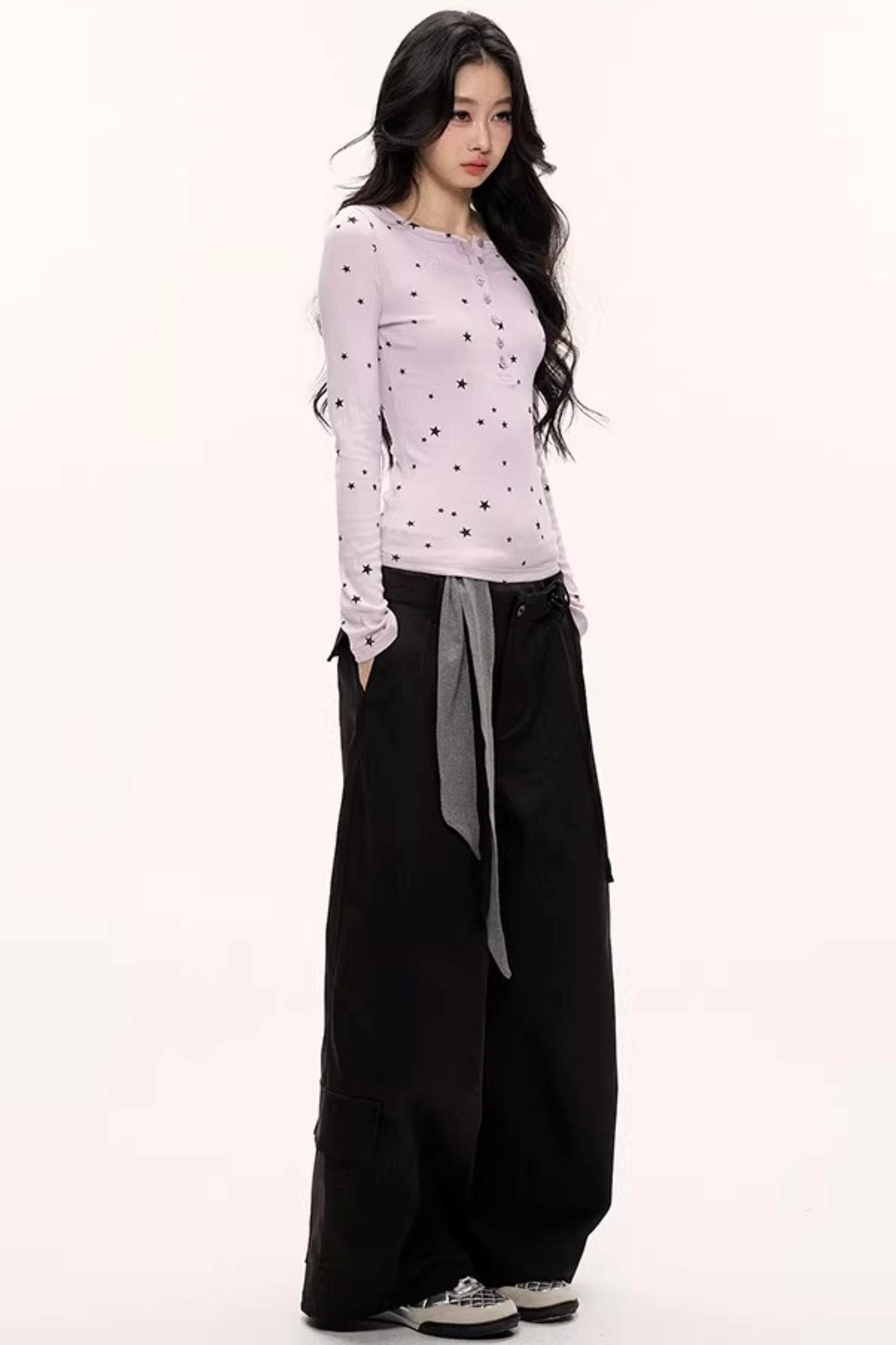 Hot Girl Lace-Up Cargo Pants