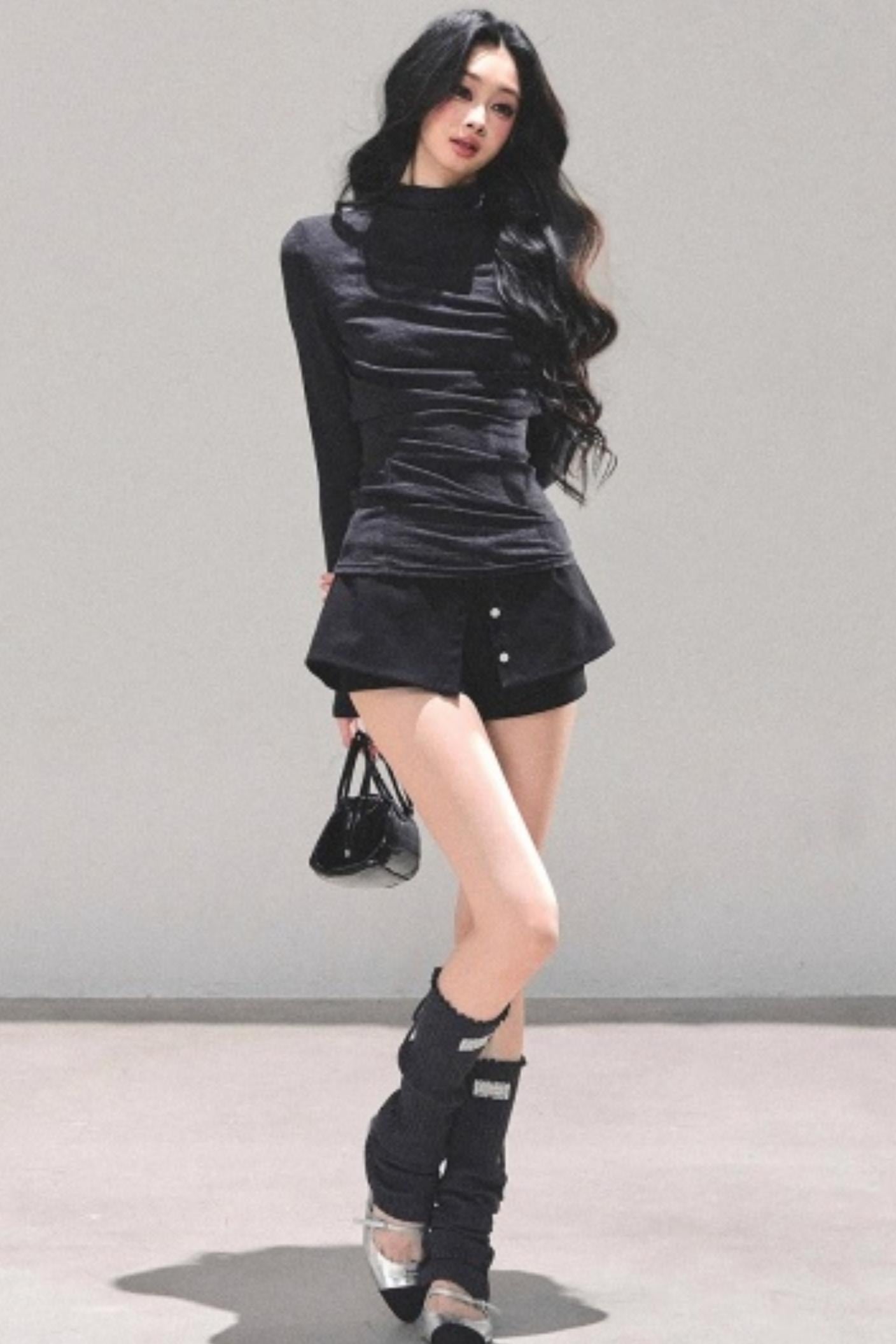 Silent Echoes Gray Top