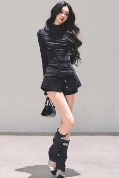 Silent Echoes Gray Top