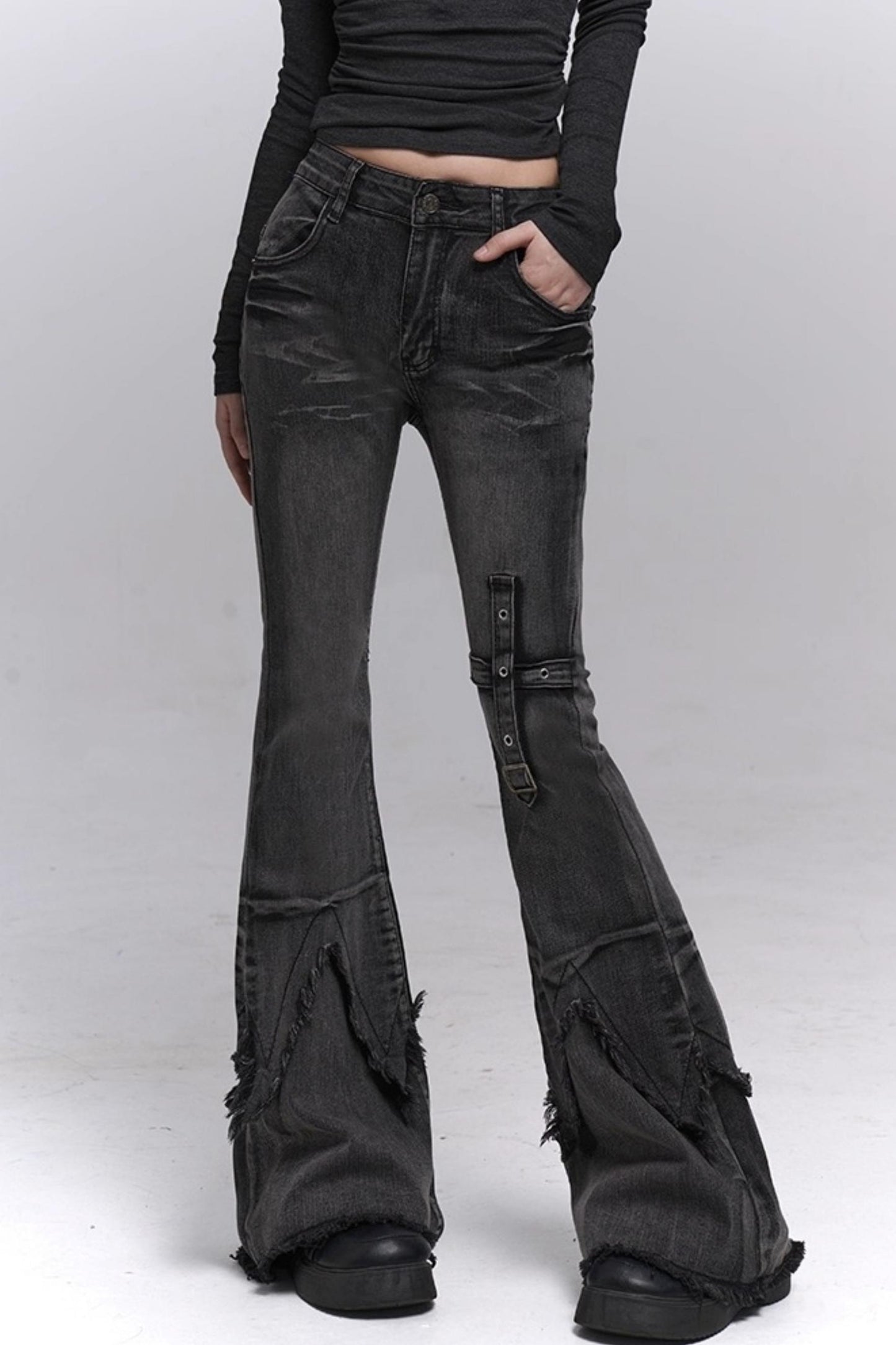 Cool Girl Black Bootcut Jeans