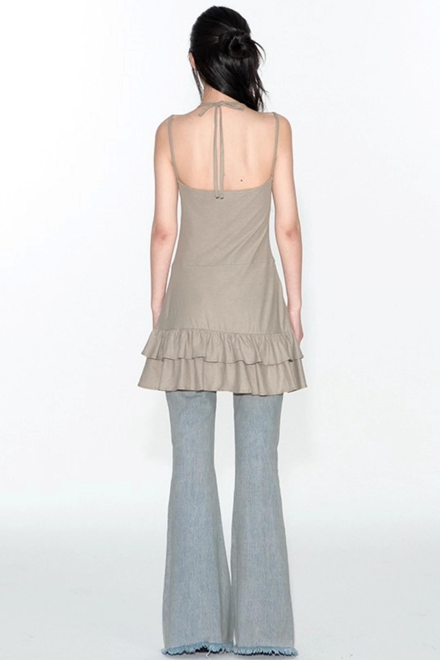 Lace Knitted Slip Dress